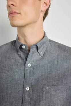 Camisa lisa manga corta