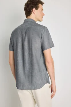 Camisa lisa manga corta