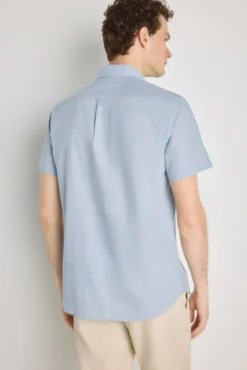 Camisa lisa manga corta