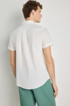 Camisa lisa manga corta