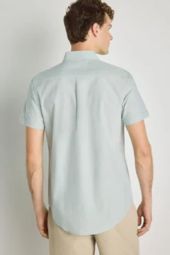 Camisa lisa manga corta