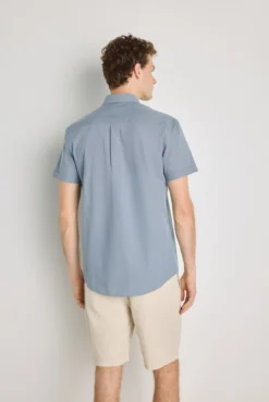 Camisa lisa manga corta