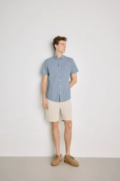 Camisa lisa manga corta