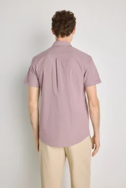 Camisa lisa manga corta