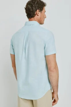 Camisa lisa manga corta