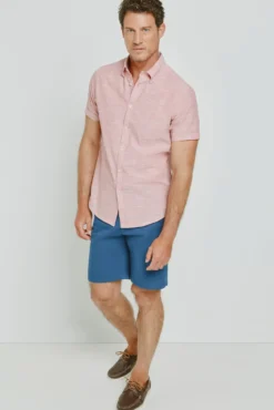 Camisa lisa manga corta