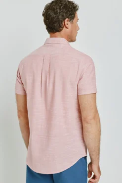 Camisa lisa manga corta