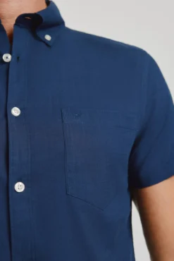 Camisa lisa manga corta