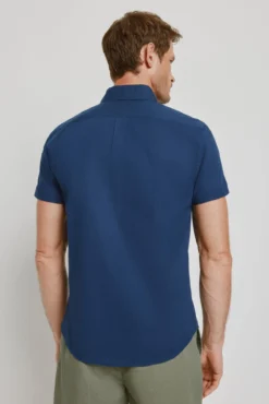 Camisa lisa manga corta
