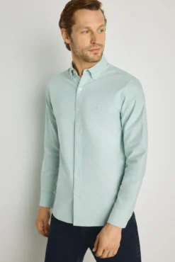 Camisa lisa manga larga