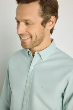 Camisa lisa manga larga