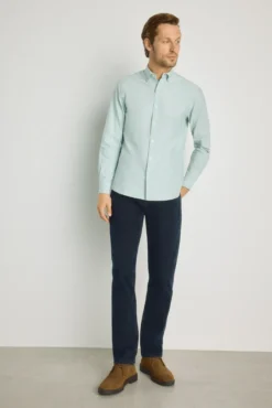 Camisa lisa manga larga