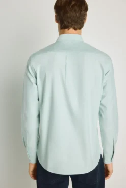 Camisa lisa manga larga