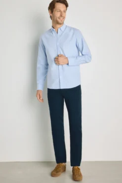 Camisa lisa manga larga