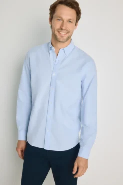 Camisa lisa manga larga