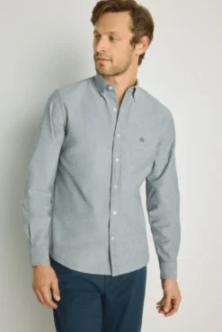 Camisa lisa manga larga