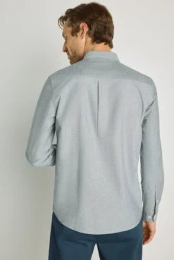 Camisa lisa manga larga