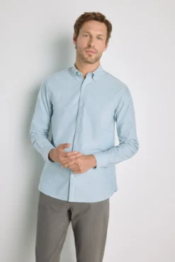 Camisa lisa manga larga