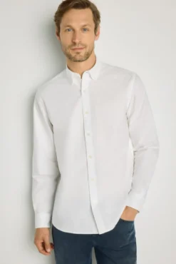 Camisa lisa manga larga