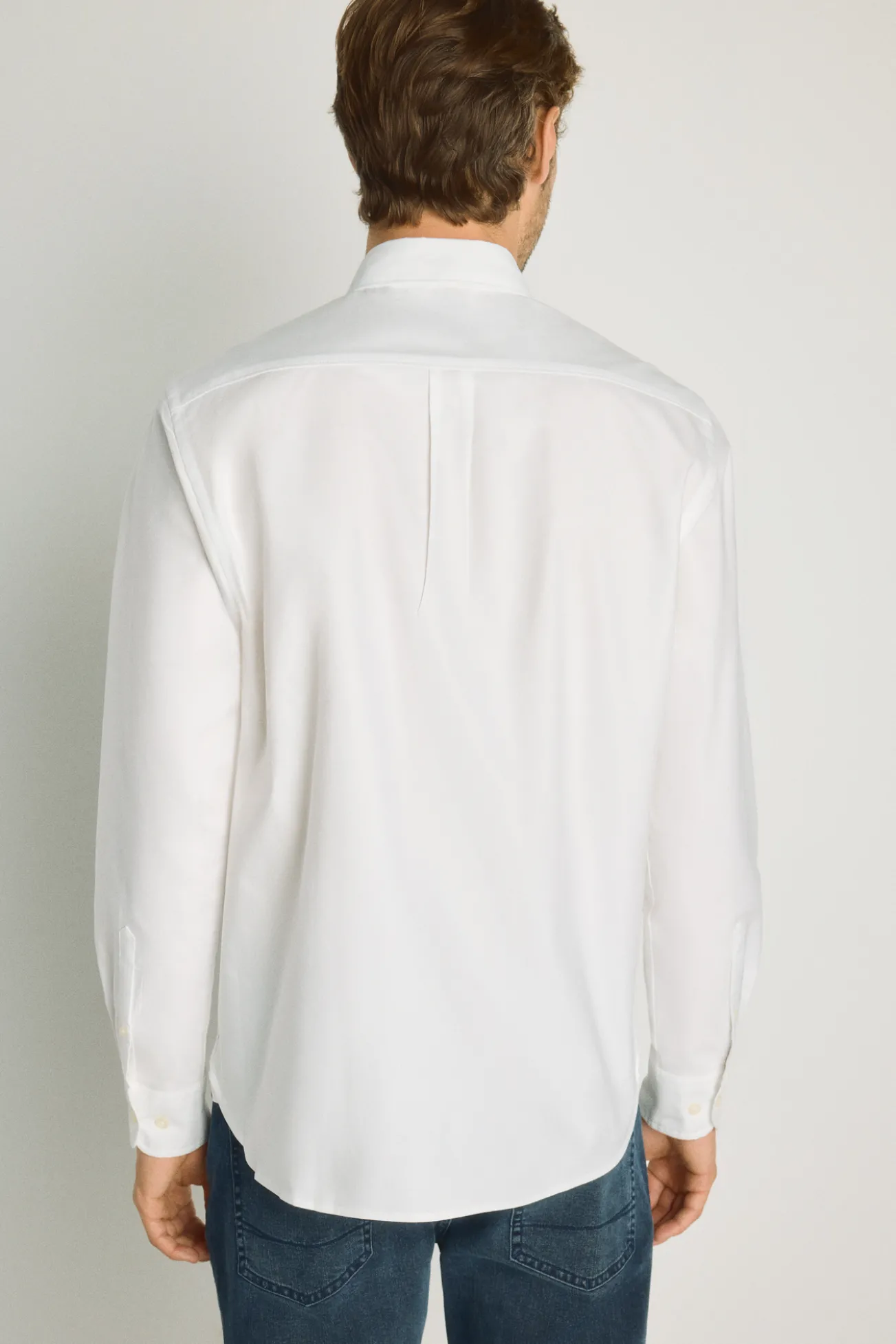 Camisa lisa manga larga