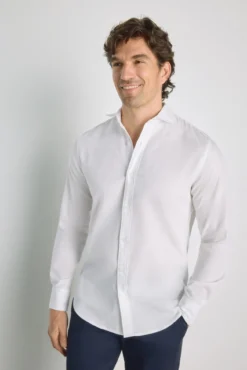 Camisa lisa manga larga