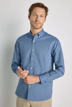 Camisa lisa manga larga