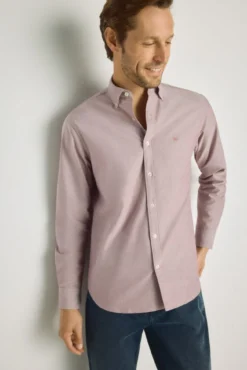 Camisa lisa manga larga