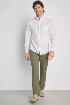 Camisa lisa manga larga