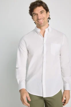 Camisa lisa manga larga