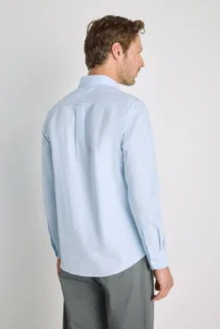 Camisa lisa manga larga