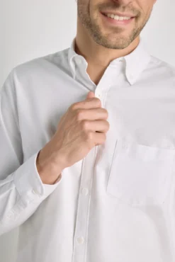 Camisa lisa manga larga