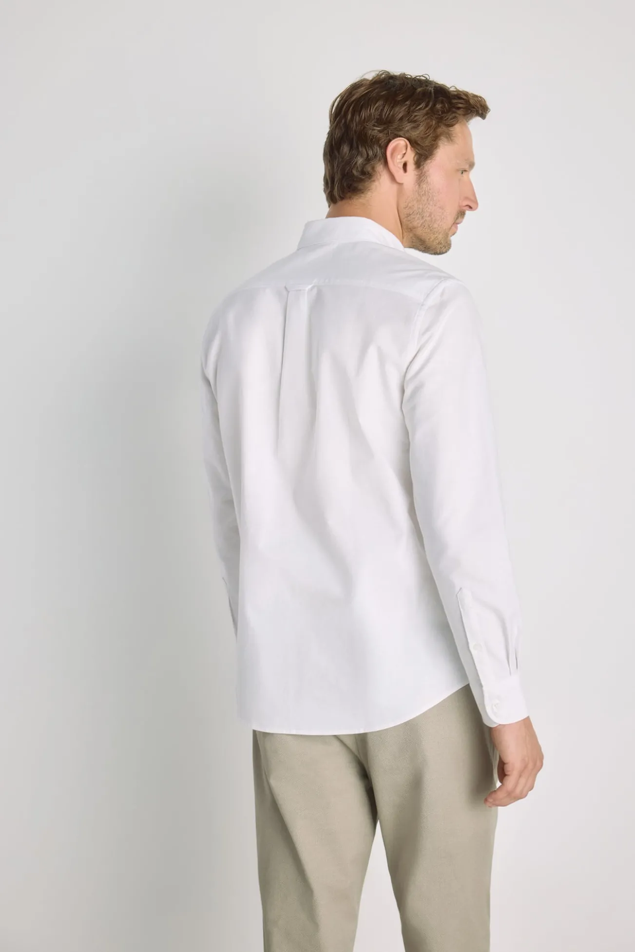 Camisa lisa manga larga