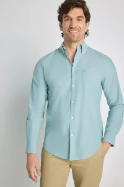 Camisa lisa manga larga