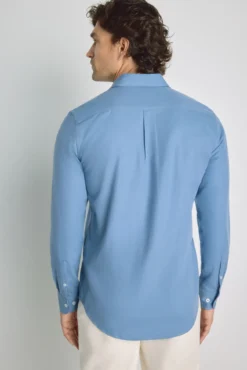 Camisa lisa manga larga