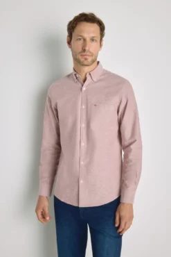Camisa lisa manga larga