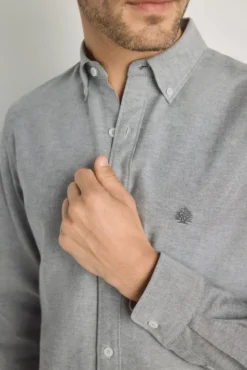 Camisa lisa manga larga