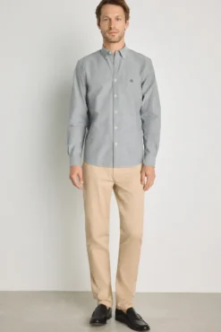 Camisa lisa manga larga