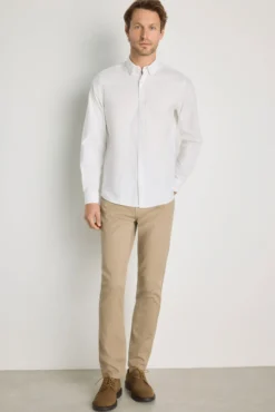 Camisa lisa manga larga