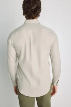 Camisa lisa manga larga