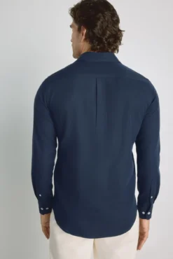 Camisa lisa manga larga