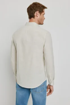 Camisa lisa manga larga