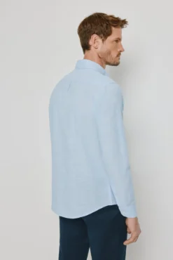 Camisa lisa manga larga