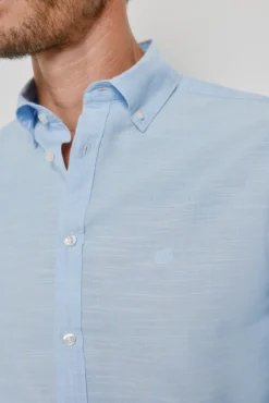 Camisa lisa manga larga