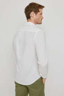 Camisa lisa manga larga