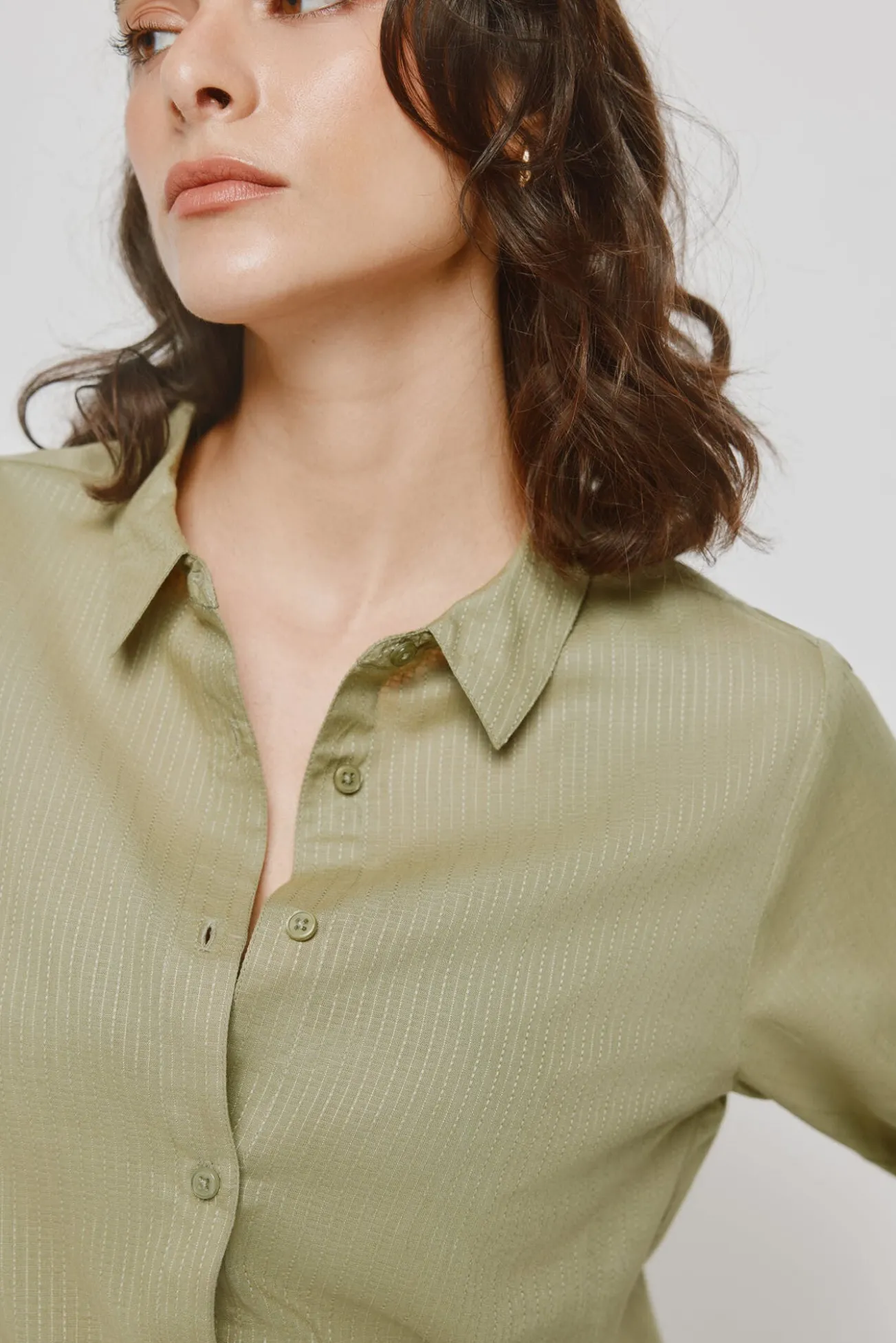Camisa lisa tejido estructura