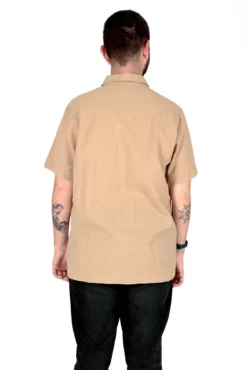 Camisa manga corta con lino