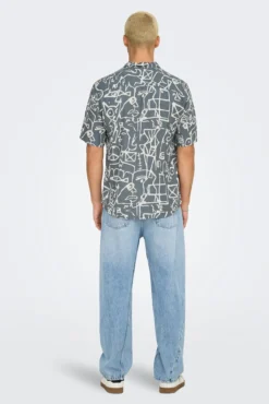 Camisa manga corta estampada
