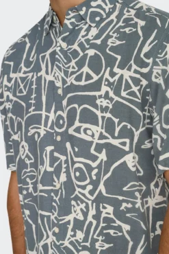 Camisa manga corta estampada