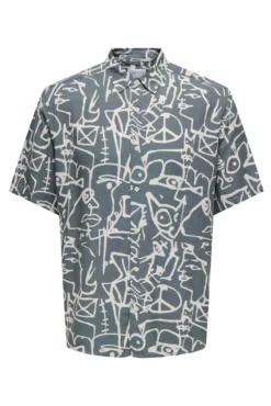 Camisa manga corta estampada
