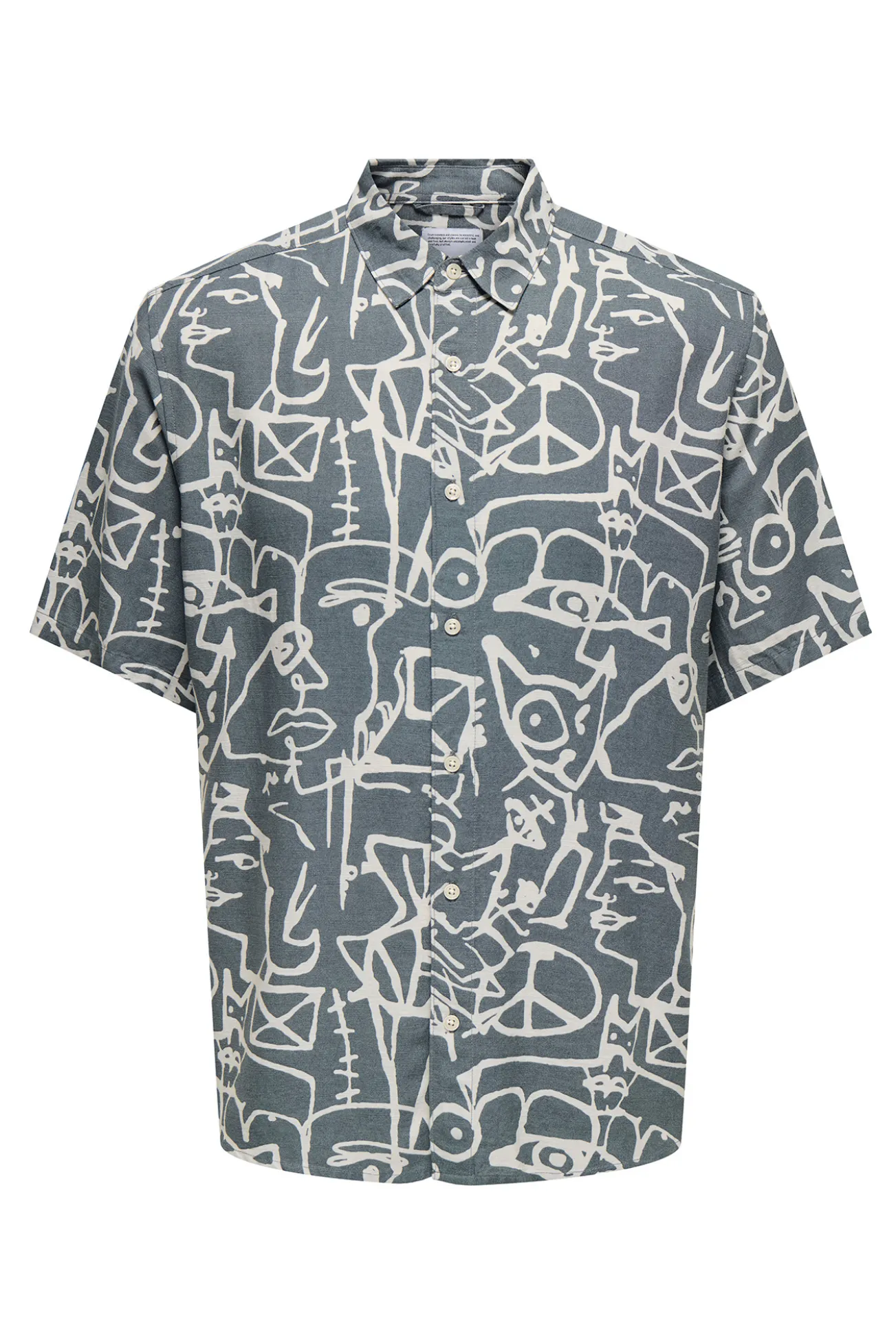 Camisa manga corta estampada